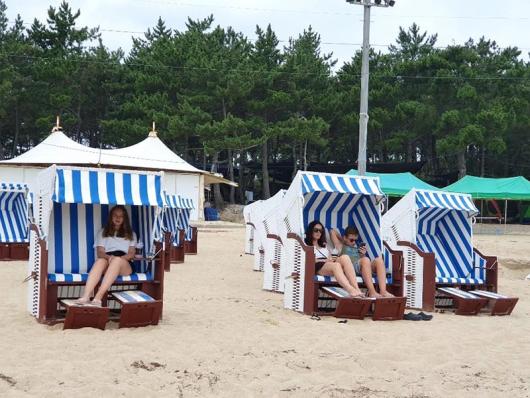 신지명사십리 해변 ‘비치바스켓’ 설치