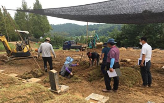 광주도시공사, 망월묘지 수해복구작업
