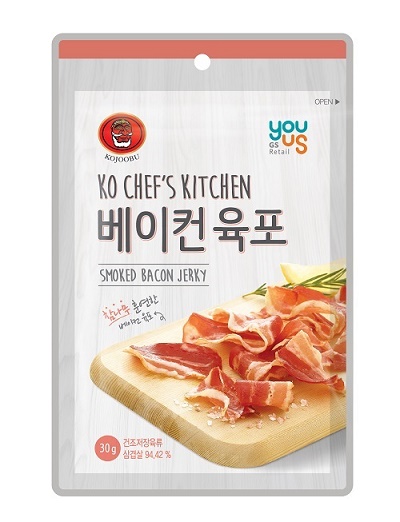 ㈜코주부 비앤에프, GS편의점에 국내 최초로 베이컨육포 론칭