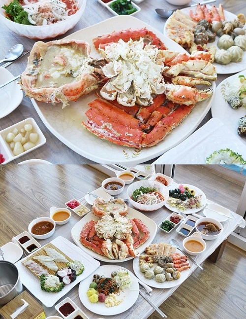 속초 대포항 맛집 대포대게회직판장 제철 대게와 무제한 스끼다시 셀프바 선보여