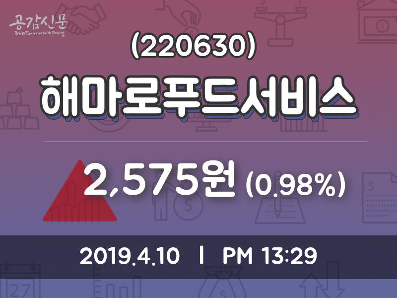 4월 10일   해마로푸드서비스 정보
