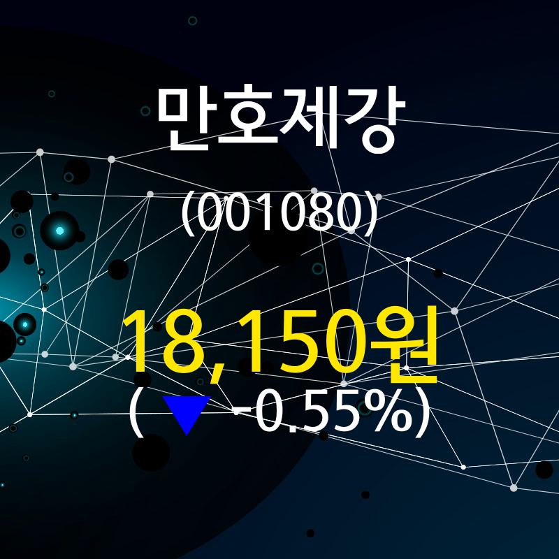 만호제강주가 4월 22일 현재 18150원