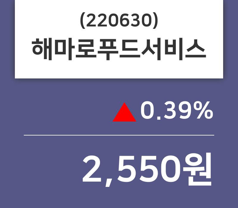 6월 28일   해마로푸드서비스 오늘시세