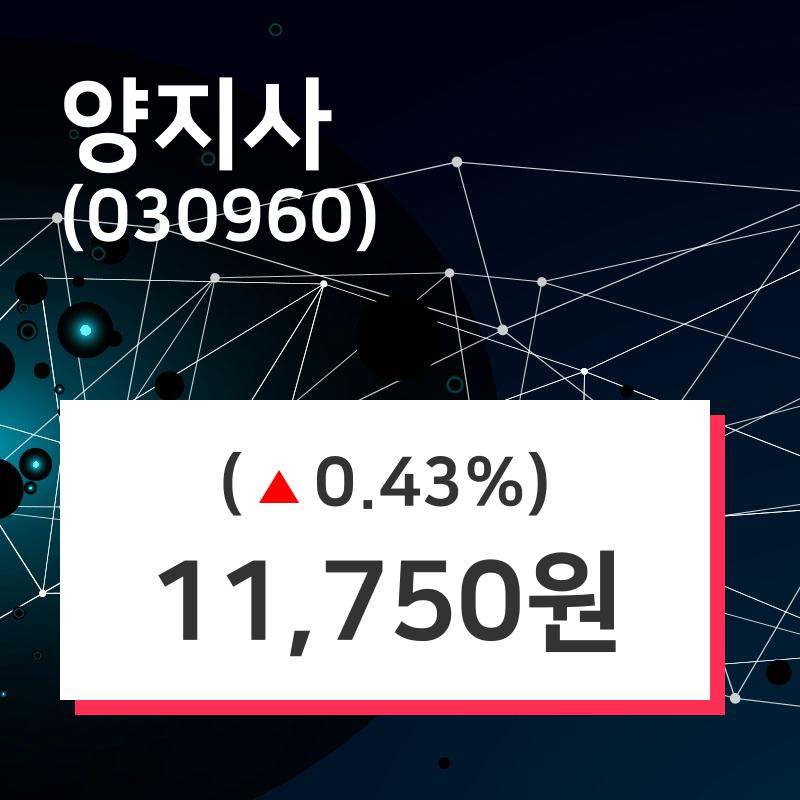 9월 2일 양지사(030960) 오늘시세 및 종목관련 동향정보 0.43% 변화