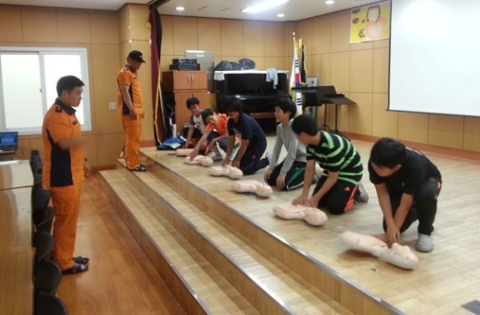 조천119센터, 대흘초등학교서 소소심 교육 실시