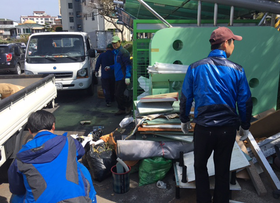 삼도1동청년회, 클린하우스 쓰레기 불법투기 단속