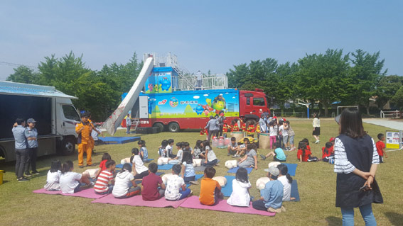 조천119센터, 대흘초등학교 이동안전체험행사