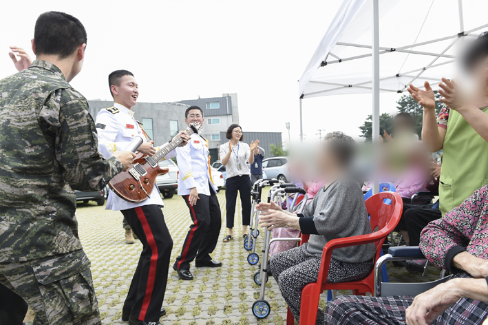 해병대 제9여단 군악대, 사회복지시설 대상 위문공연