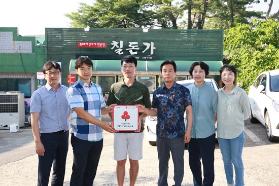 칠돈가중문점, 중문동 착한가게 동참