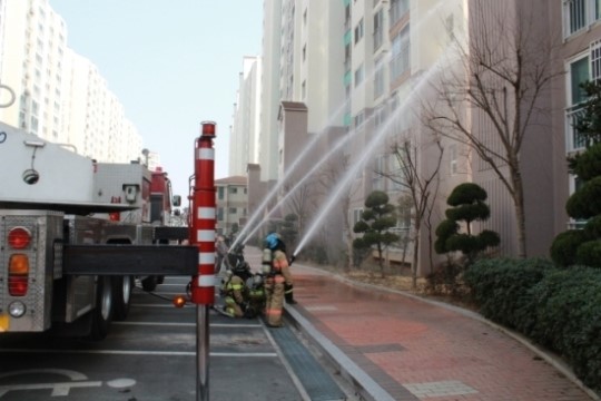 부산 강서소방서, 공동주택 합동소방훈련