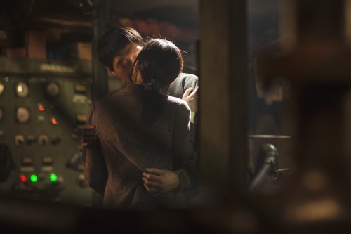 A still cut of kiss scene from a movie ‘Hemu(Sea Mist)‘ is released