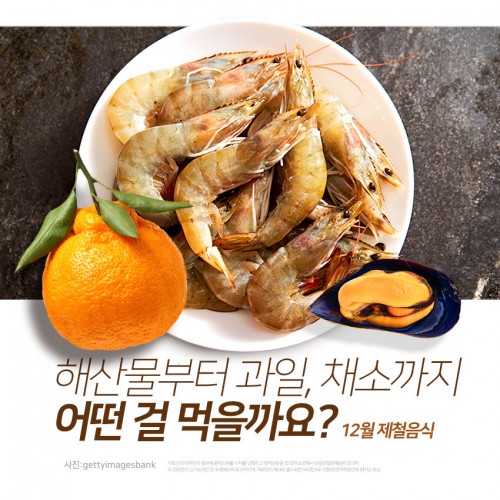[리스티클] 12월 제철음식 “해산물부터 과일, 채소까지 어떤 걸 먹을까요?”