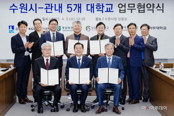 수원시, 지역 5개 대학과 손잡고 첨단기업 유치