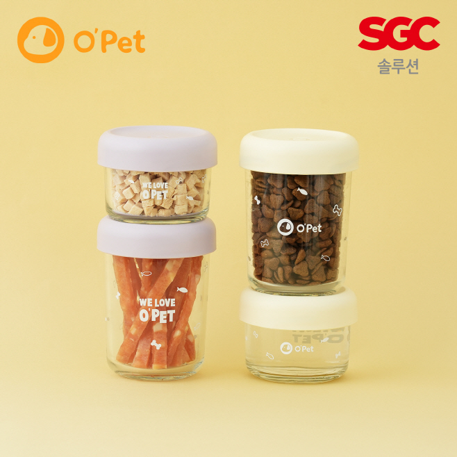 SGC솔루션, 반려동물 유리 간식보관용기 등 오펫 신제품 출시