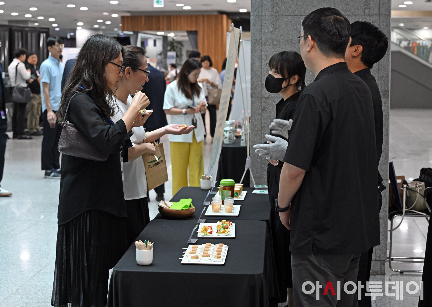[포토] K-푸드테크기업 제품 시식