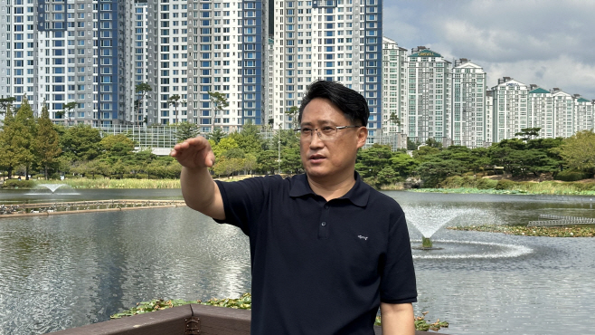 송재석 김해시의원 연지공원 조망할 수 있는 전망대 설치하면 좋을 듯