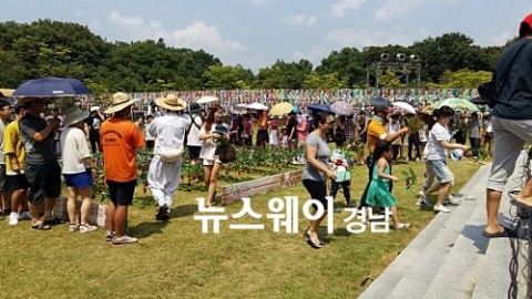 “황금산삼을 찾는다는데, 이정도 뙤약볕쯤이야~”