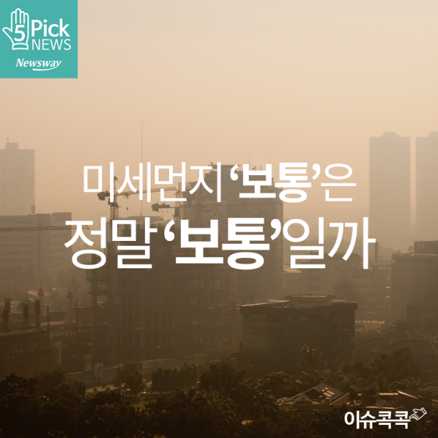 [이슈 콕콕] 미세먼지 ‘보통’은 정말 ‘보통’일까