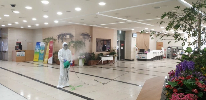 한국마사회 광주지사, 건물 전체 2차 ‘대대적 방역’