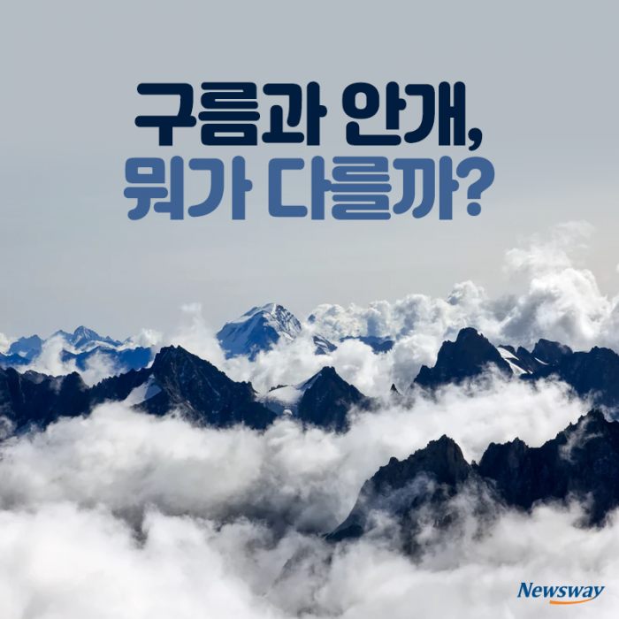 [카드뉴스]구름과 안개, 뭐가 다를까?