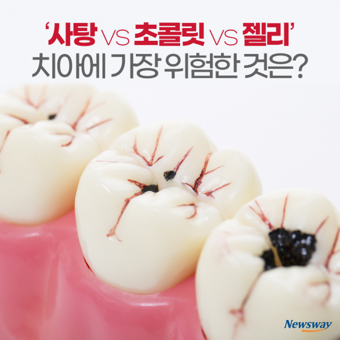 [카드뉴스]‘사탕 vs 초콜릿 vs 젤리’ 치아에 가장 위험한 것은?