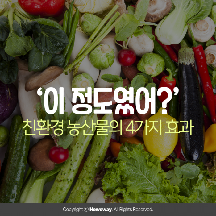 [카드뉴스]‘이 정도였어?’ 친환경 농산물의 4가지 효과