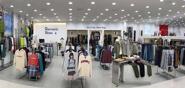 K브랜즈, 지유샵→가먼츠유니온샵으로 전면 리뉴얼