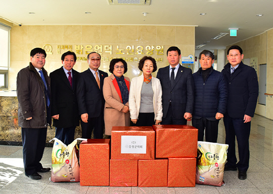 음성군 의회의원, 설 명절 맞아 사회복지시설 8개소 방문