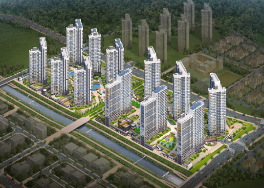 유성 아파트 투시도