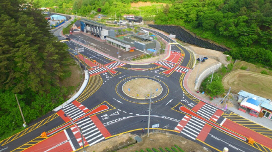 금산군, 진산네거리 회전교차로 준공