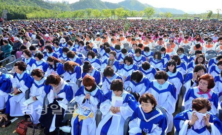 기독교연합회, 태화강대공원서 부활절 연합예배
