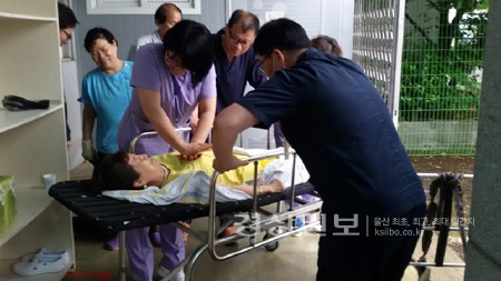 길메리요양병원, 병원 내에서 소방교육 실시
