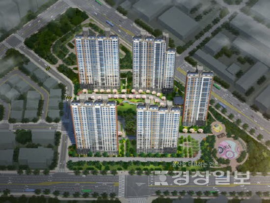 한미 아파트 조감도