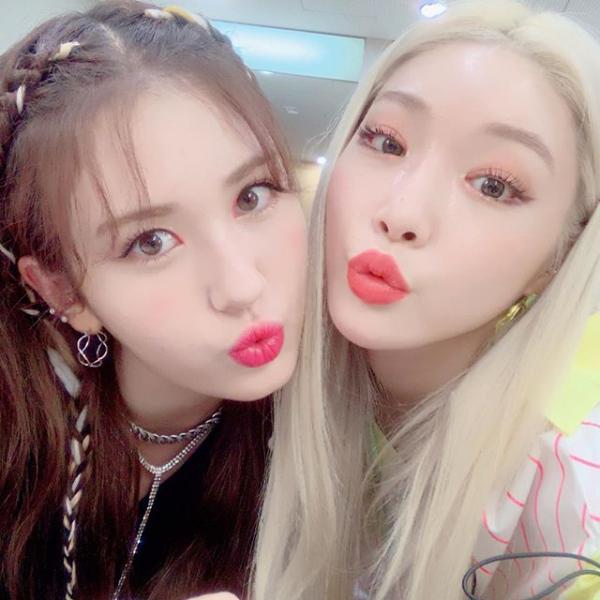 청하, 전소미와 우정 근황...어제 솜솜이랑