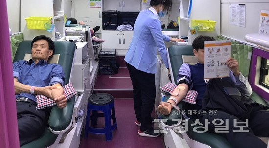 2020생명나눔 헌혈릴레이 29일, 한국수력원자력, 원전현장인력양성원, 포항의료원, 대우여객이 헌혈에 참여