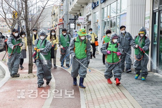울산 북구 강동동 자율방역단, 주민 이동이 많은 지역을 중심으로 방역활동 실시