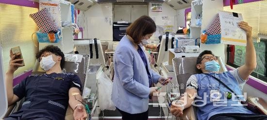 대한적십자사 울산혈액원 2020 생명나눔 헌혈릴레이 21일, 현대자동차, 이손요양병원 헌혈