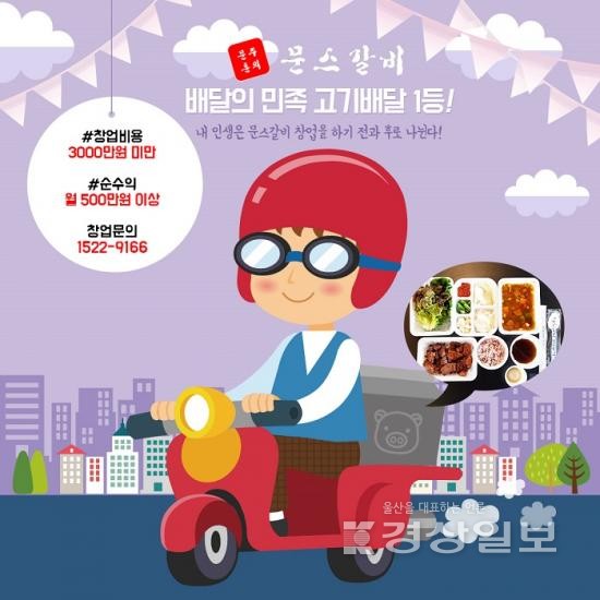 숯불갈비를 프랜차이즈, 문스갈비 배달창업 시장 눈길