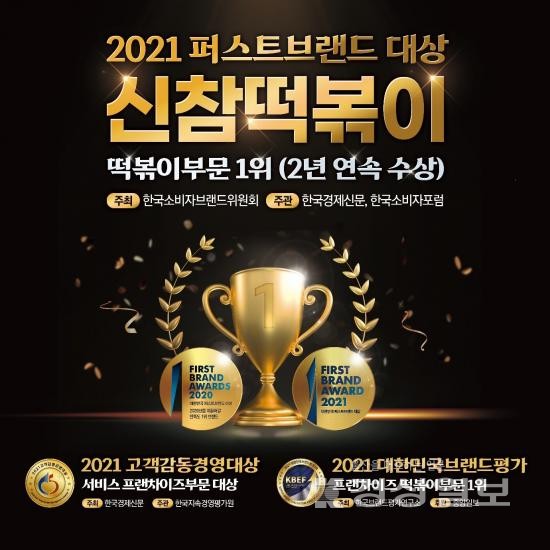 신참떡볶이, 2021년 대한민국 퍼스트브랜드 대상 수상