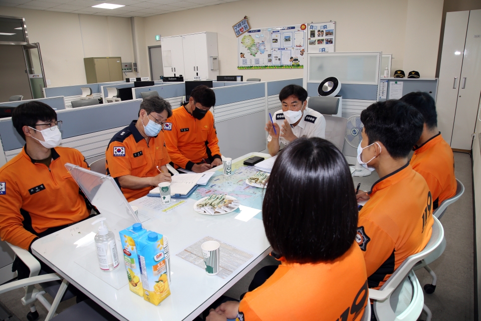 김남석 계룡소방서장, 119안전센터 초도순시