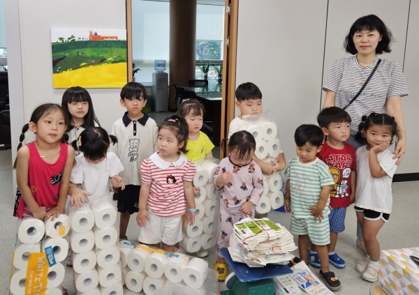 충남 아산 온양3동 모종어린이집, 원생 대상 환경 실천 교육 눈길