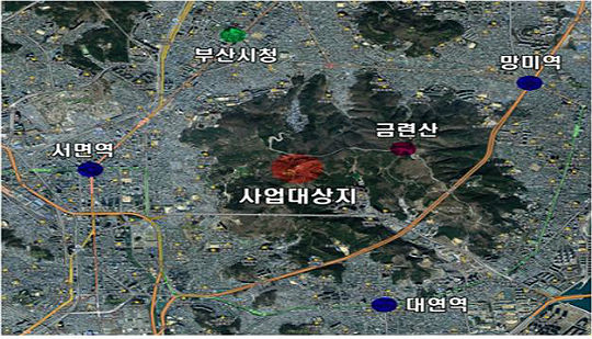 부산시내를 한눈에, 황령산 정상 전망대 설치