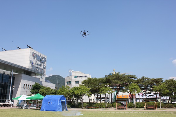 해남경찰서,드론을 이용한  테러 훈련 가져