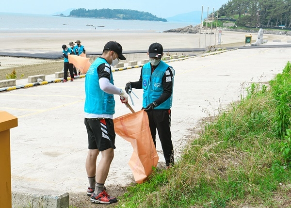 1전비, 동호해수욕장 환경정화활동 실시