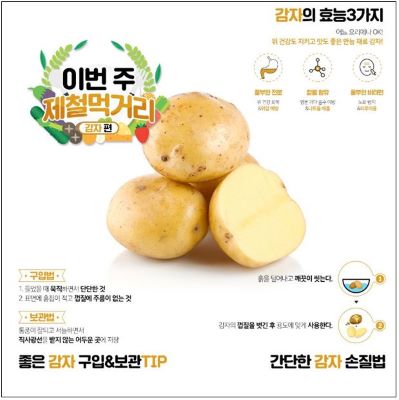 한국농수산식품유통공사 인천지역본부, 이 번주 먹거리 감자 추천