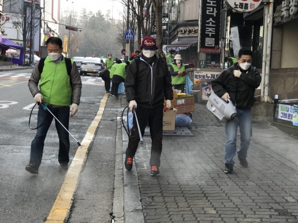 서구자원봉사센터, 2021 새봄맞이 청결 및 방역 활동