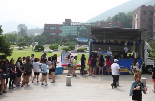 인천경인여대에 게릴라 푸드버스가 떴다!