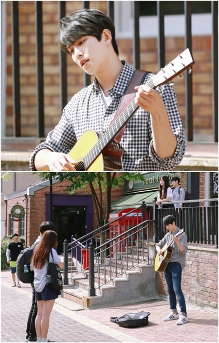 오렌지마말레이드 이종현, 기타 잡고 길거리 버스킹 女心 홀릭