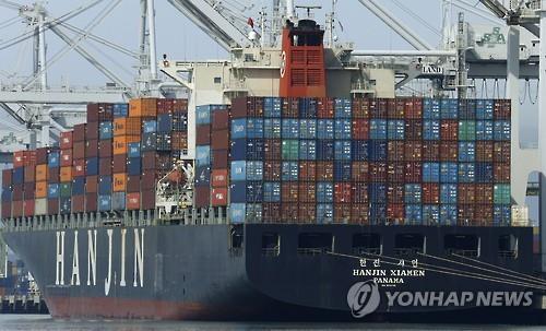 [속보] 한진해운 선박 부산신항 접안 못해...래싱업체 작업거부