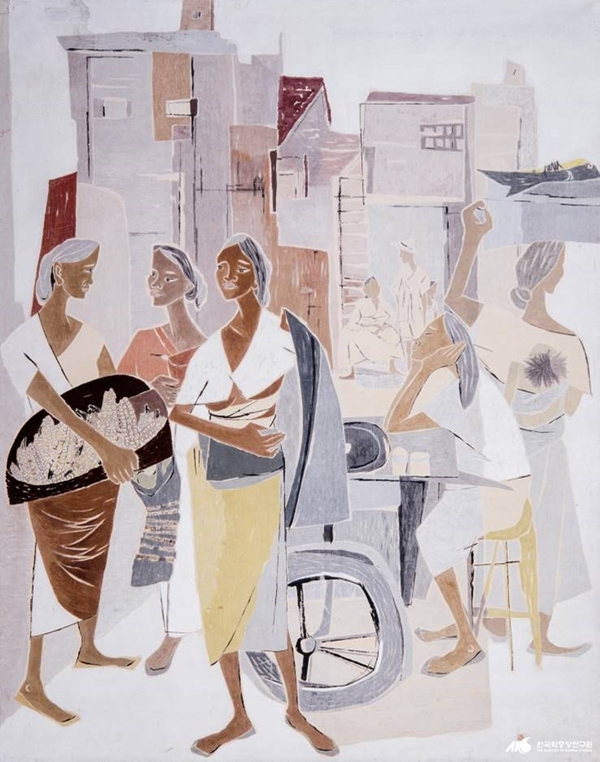 우향 박래현(雨鄕 朴崍賢, 1920~1976)의 ‘노점’